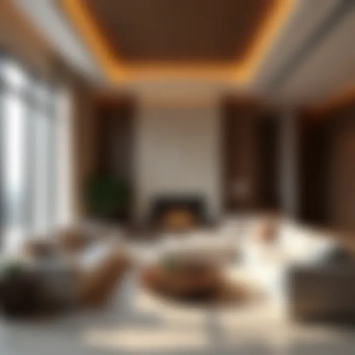 Luxurious interior living space of Balqis Residence with exquisite furnishings