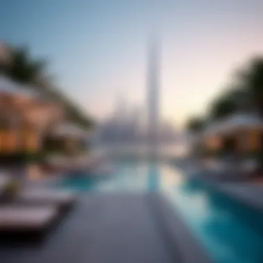 Luxury real estate in Dubai with a skyline view