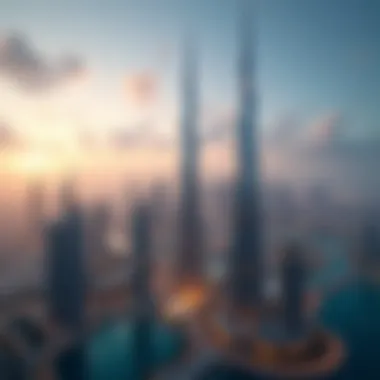 The skyline of Dubai showcasing luxury real estate