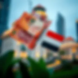 A visual representation of currency exchange between INR and AED