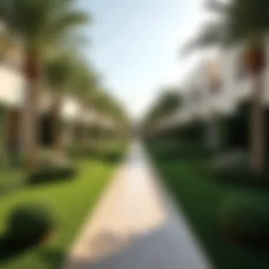 Beautifully landscaped gardens enhancing the appeal of Damac Lagoons Marbella