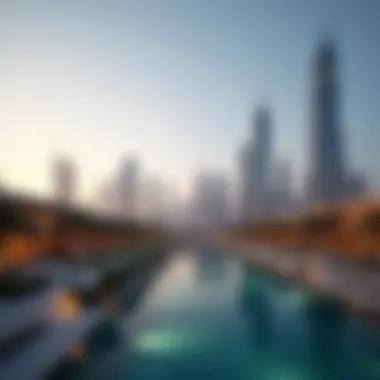 A luxurious Dubai skyline with high-end properties