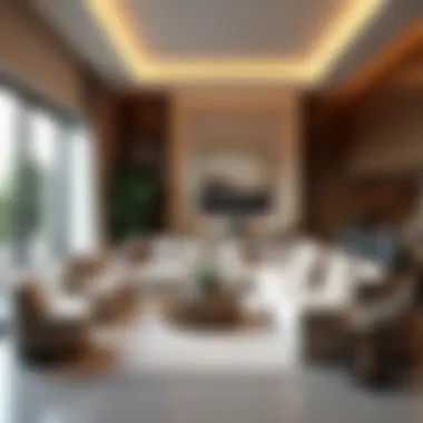 Luxurious Interior Design of Maya Townhouses Interior living space showcasing luxurious finishes