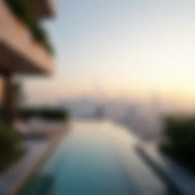 Iconic skyline view from the villa's terrace, highlighting Dubai's grandeur