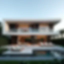 Luxury villa in Dubai showcasing modern architecture