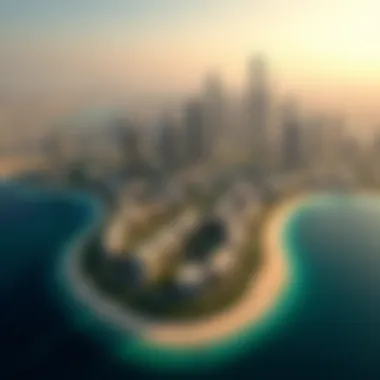 Aerial Overview of District One Aerial view showcasing the beauty of District One in Dubai